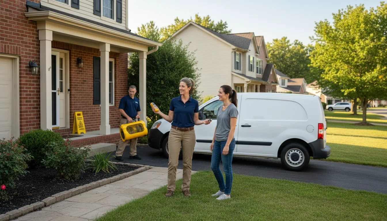 Residential water damage restoration in Vance, MS